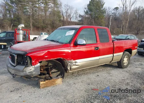 2002 GMC Sierra 1500 Sle z USA, uszkodzony, nr VIN 2GTEK19T721375040